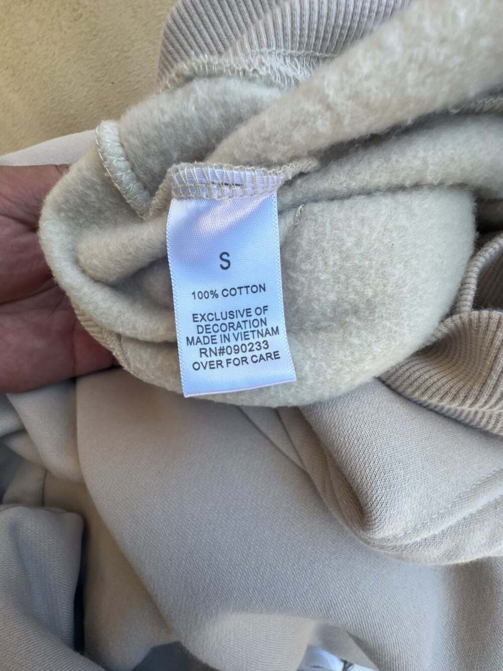 Fear of God Essentials Pullover Hoodie - Beige - Picture 9 of 9